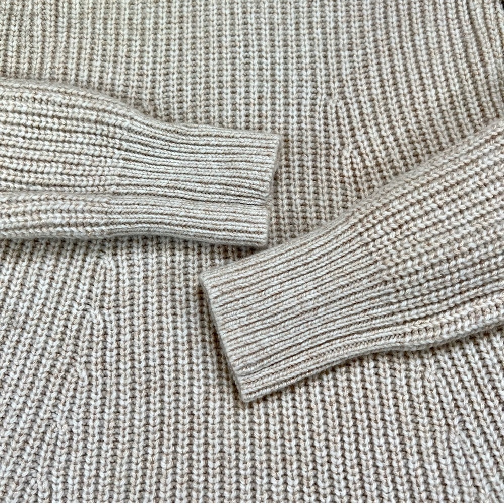 NWOT Athleta Sierra Crew Beige Wool Blend Pullover Sweater - Picture 12 of 16